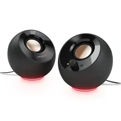 CREATIVE - - Parlante 2.0 Pebble SE RGB USB-C y 3.5mm - Negro