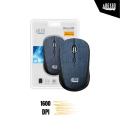 ADESSO - MOUSE MINI S80 INALAMBRICO 2.4GHZ USB 6 BOTONES TELA AZUL