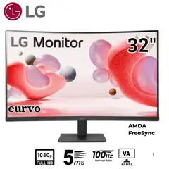LG - Monitor 32MR50C 315 FHD VA 1920x1080 100Hz HDMI x1 VGA x1 Headphone-Out x1