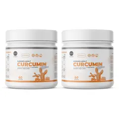 NIBRAY - Curcumin con Pimienta Negra y Kion 60 Gomitas Pack 2 Frascos