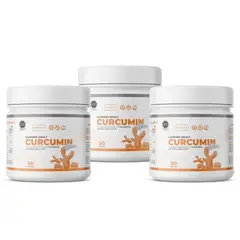 NIBRAY - Curcumin con Pimienta Negra y Kion 60 Gomitas Pack 3X2