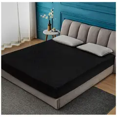 GENERICO - Protector de colchón impermeable 2 Plazas Negro