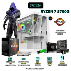 AMD - Computadora PC Ryzen 7 5700G RAM 16GB SSD 500GB CON GRAFICOS RADEON
