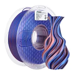 AMOLEN - Filamento Bicolor Seda PLA para impresora 3D color Rosado con Azul