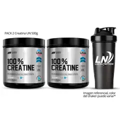 UNIVERSE NUTRITION - PACK X 02 - Creatina 500 g - Creatine Monohidratada y Micronizada + Shaker