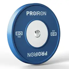 PROIRON - Par de Discos Olímpicos Calibrados de Caucho 20KG Azul