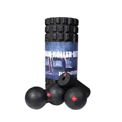PROIRON - Set de 4 Foam Rollers Negro