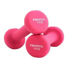 PROIRON - Par de Mancuernas de Neopreno 1KG Rosado