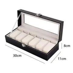 GENERICO - Organizador De 6 Relojes Portareloj Estuche Elegante Unisex