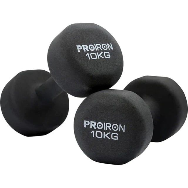 Par de Mancuernas de Neopreno 10KG Negro
