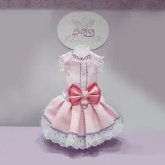 GENERICO - VESTIDO ENSUEÑO ROSADO TALLA XS ESTILO CHIC PARA TU PET