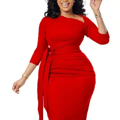 TIOZONEY - Vestido tallas grandes mujer