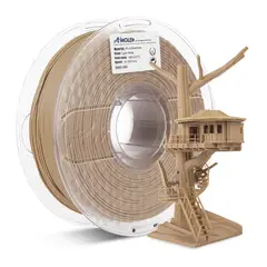 AMOLEN - Filamento Madera PLA para impresora 3D color Bambu Claro
