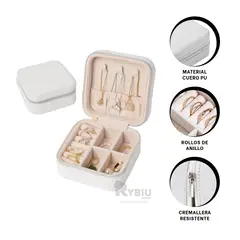 RYBIU IMPORT - Caja Util para Joyas en Color Blanco Y+Stickers