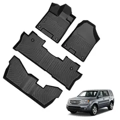 GENERICO - PISO 5D PARA HONDA PILOT 7 SEAT 2016-2023 - 7 ASIENTOS