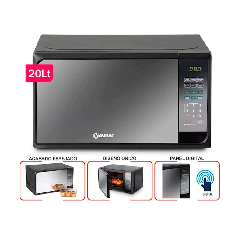 HORNO MICROONDAS HMM-20N 20 L