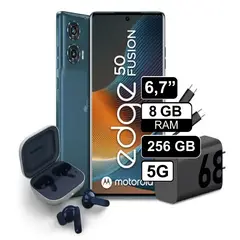 MOTOROLA - Celular Libre MOTO EDGE 50 FUSION 6.7" 256GB 8GB RAM + Audífonos Moto Buds