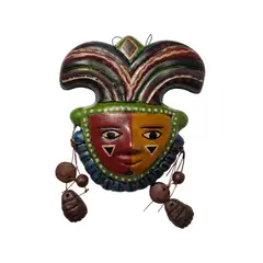 GENERICO - Mascara con Pelo de Ceramica de Ayacucho