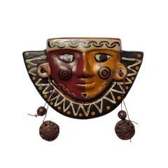 GENERICO - Mascara con Pelo de Ceramica de Ayacucho