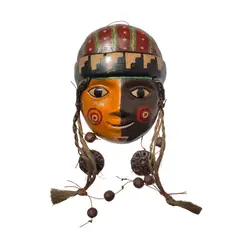 GENERICO - Mascara con Pelo de Ceramica de Ayacucho