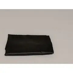 GENERICO - FUNDA DE ALMOHADA DE SATÍN NEGRO + 1 SCRUNCHIE