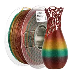 AMOLEN - Filamento Escarchado Glitter PLA para impresora 3D Multicolor Navidad