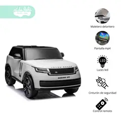 GENERICO - Camioneta Batería con Control Remoto Land Rover White