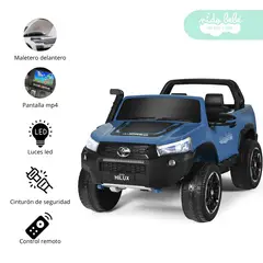 GENERICO - Camioneta Batería con Control Hillux Toyotta Blue