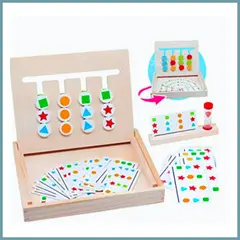 GENERICO - Juego De Cuatro En Colores Didáctico Montessori