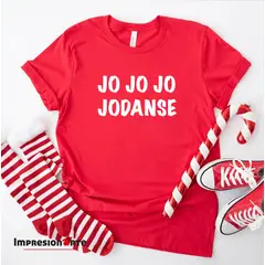 IMPRESIONARTE - Polo Feliz Navidad JO JO JO JODETE 100% algodón