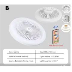 GENERICO - FOCO VENTILADOR PARA TECHO