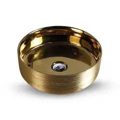 FRATELLI - BOWL OVALIN DE LOZA CRICULAR DORADO 223-D