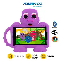 ADVANCE - Tablet Intro TR8990, 7" IPS 1024x600, Android 14 Go, 4G, Dual SIM, 32GB, RAM 2GB.