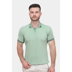 J JERAOUS - POLO CAMISA JERAOUS OLD MONEY MANGA CORTA Verde Manzana