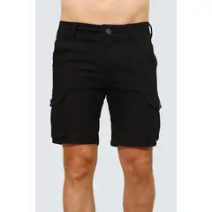 J JERAOUS - BERMUDA JERAOUS JEANS RELAX CARGO Negro