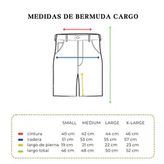 J JERAOUS - BERMUDA JERAOUS FIT DRILL CARGO Verde Manzana
