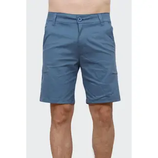J JERAOUS - BERMUDA JERAOUS FIT DRILL CARGO Celeste Acero