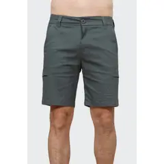 J JERAOUS - BERMUDA JERAOUS FIT DRILL CARGO Verde Cemento