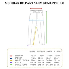 J JERAOUS - PANTALOM JERAOUS JEANS FIT STRECH Celeste