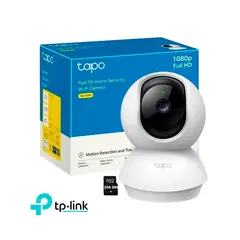 TP LINK - Cámara Seguridad WiFi Tapo C200C FHD Audio Bidireccional 360 SD256GB