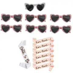 GENERICO - Pack para 7 despedida de soltera para novia y el team bride