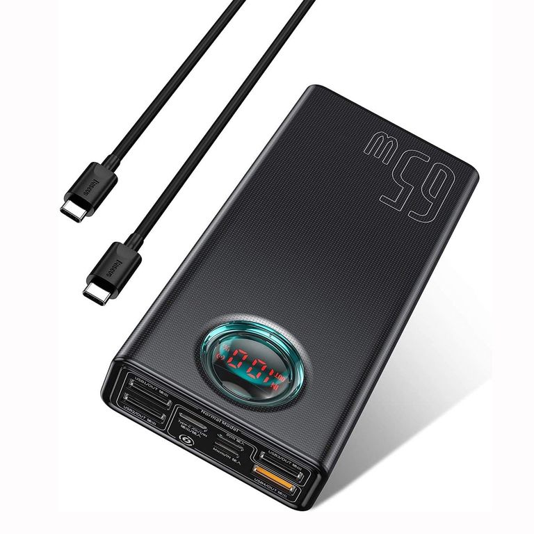 Bateria Power Bank 30,000 mAh 65W Carga Super Rápida