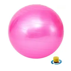 GENERICO - Pelota Ejercicio Yoga embarazo fitness Color Rosado - 65 cm.