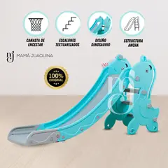 BABY KING - Tobogán para Niños «SUCARINE» con Cesta Azul