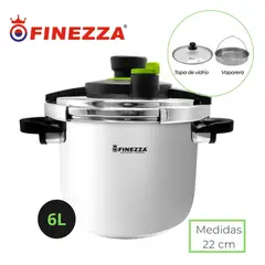 FINEZZA - OLLA A PRESIÓN DE 6LITROS EN ACERO INOXIDABLE FZ-856AP