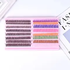 OEM - Pestañas Punto x Punto Mixtas de colores 30D