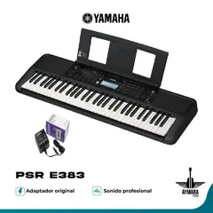 YAMAHA - PSR E383 Con Adaptador Original