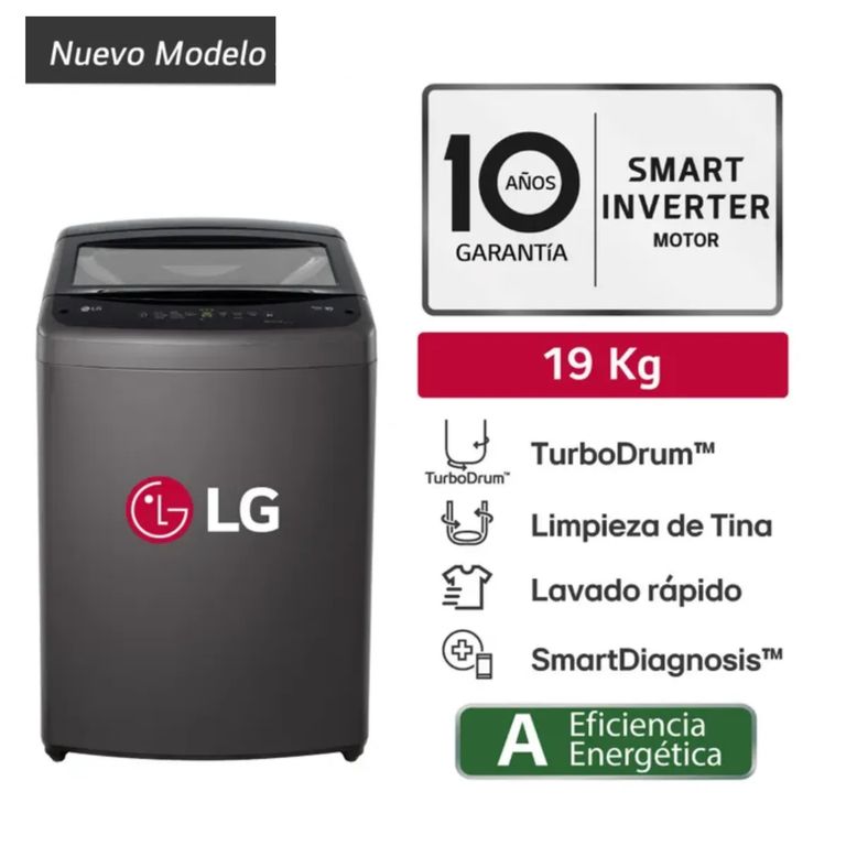 Lavadora WT19BVTB 19KG TurboDrum Negro