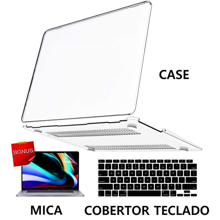 Case funda protector para macbook air 15 con mica y protector teclado