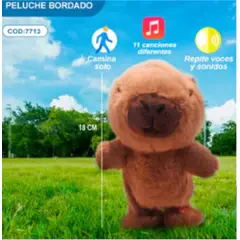 GENERICO - CAPYBARA PELUCHE ROBOT CANTA Y BAILA INC ENVIO